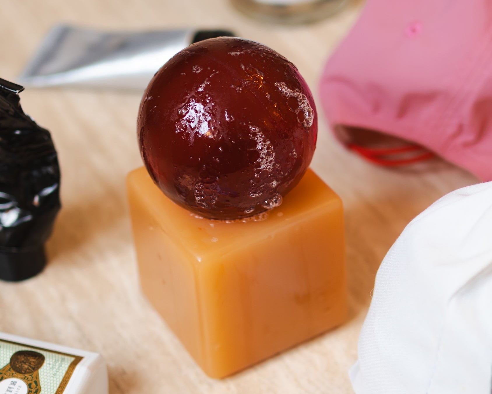 OBA soap by Matias Moellenbach on travertine