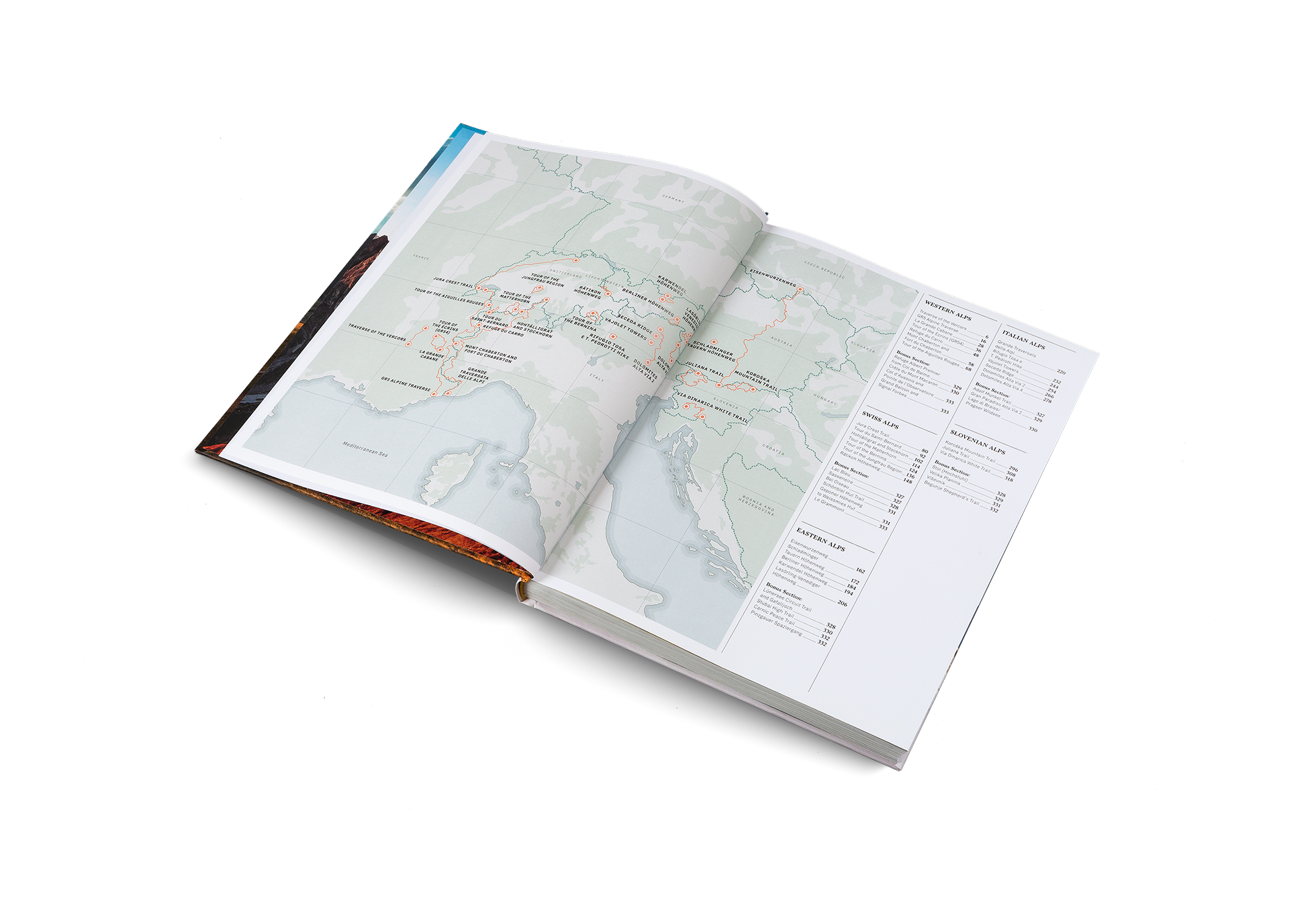 Wanderlust Alps book by gestalten & teNeues showing a mountain landscape on the cover.