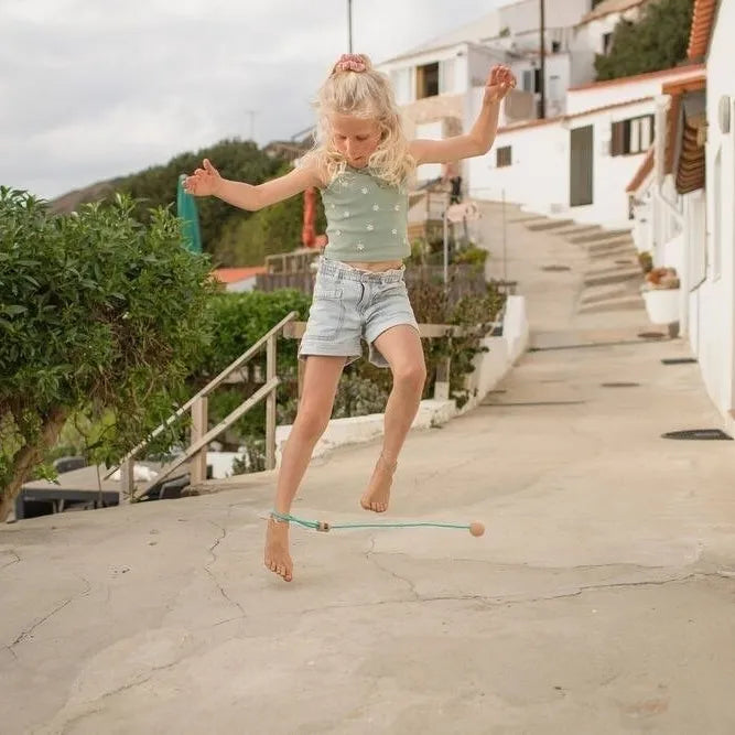 BS Toys ankle swing with sturdy straps and colorful design for children’s outdoor play and exercise activities.