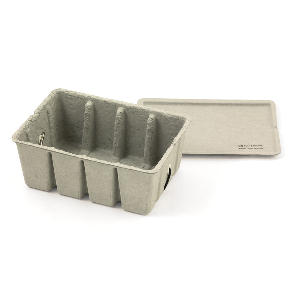 Midori pulp card box for bureau-organisatie, compact storage solution with a sleek design, ideal for organizing cards and small office items.