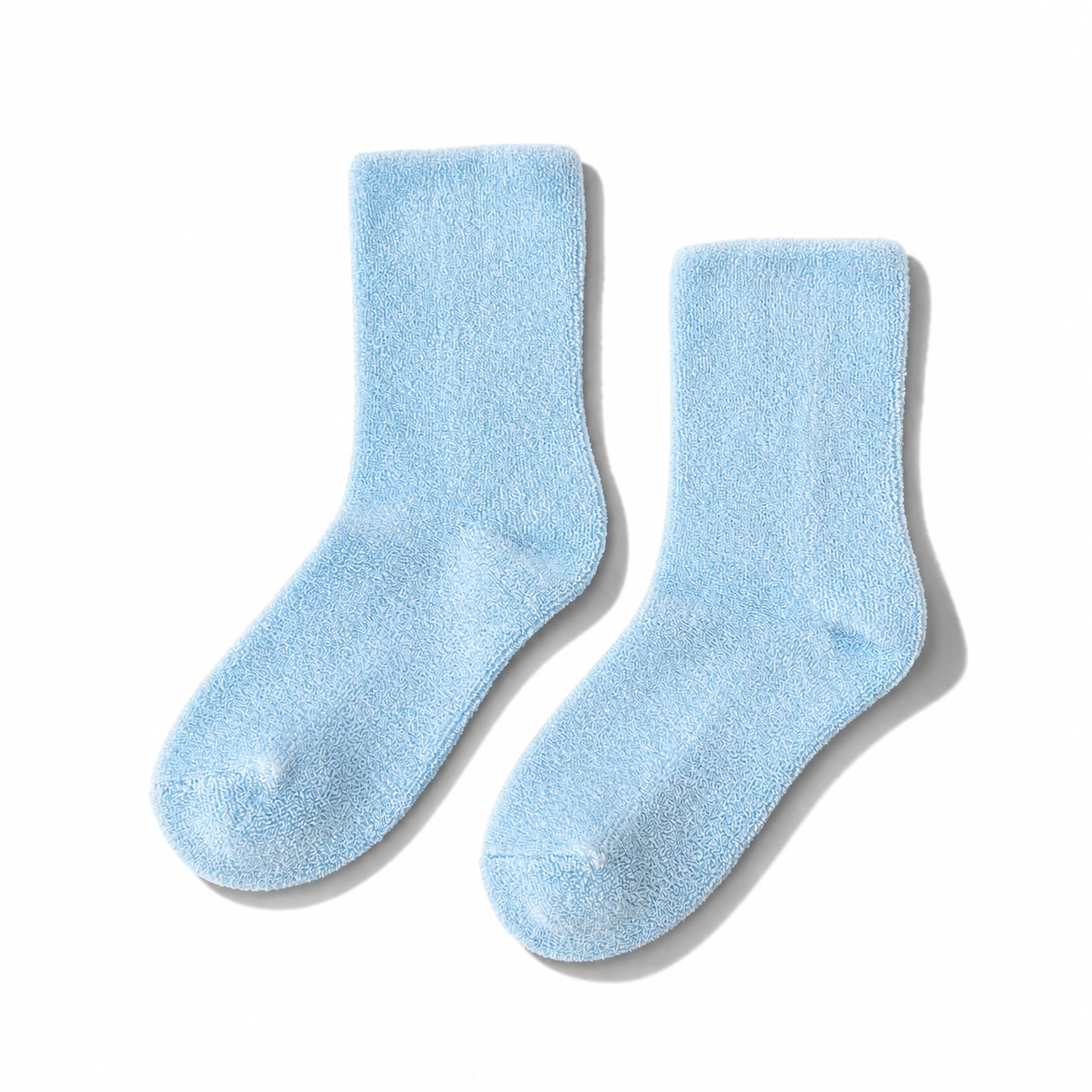 Le Bon Shoppe Cloud Socks featuring soft, fluffy fabric with cloud pattern, cozy for comfortable everyday wear.