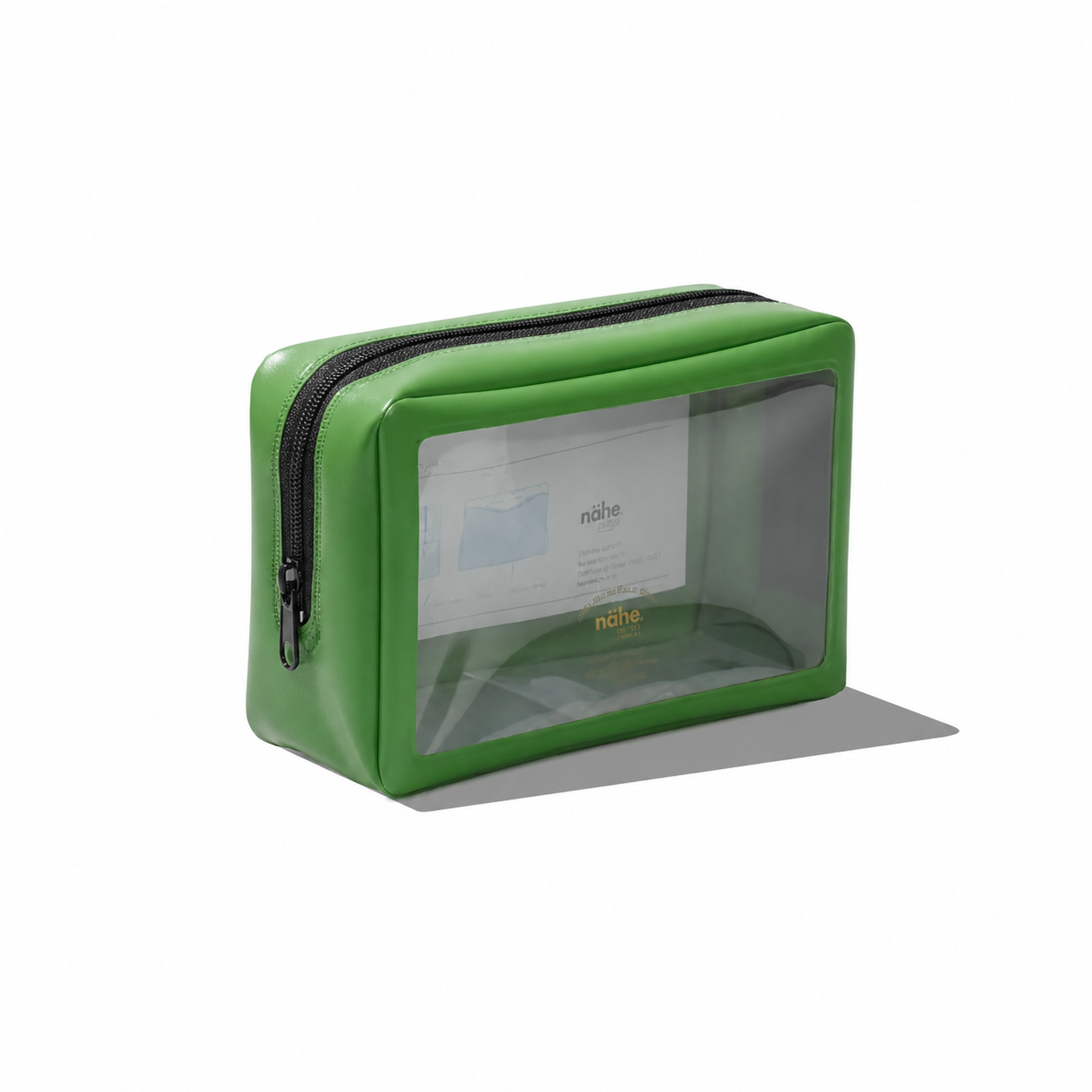 Small Nahe packing pouch with zipper closure, compact travel storage bag for organizing essentials.
