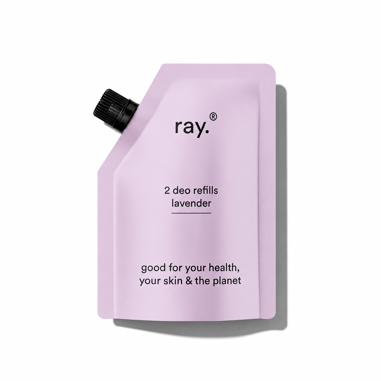 Ray Bath & Body deodorant refill package showing the product label and packaging design.