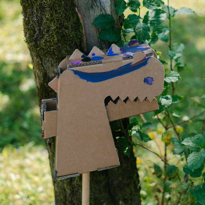 Colorful Dino Roary plush toy by Papperlapapp, soft fabric with detailed dinosaur features, perfect for kids.