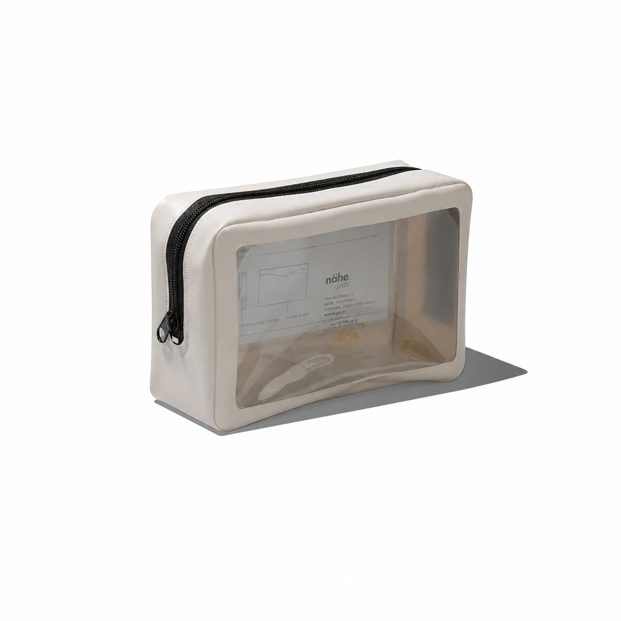 Small Nahe packing pouch with zipper, compact storage bag for travel essentials or organization.