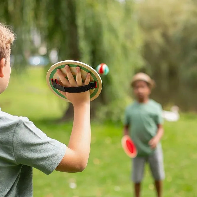 BS Toys Catch Game featuring colorful plastic rings and fish targets for fun indoor and outdoor play.