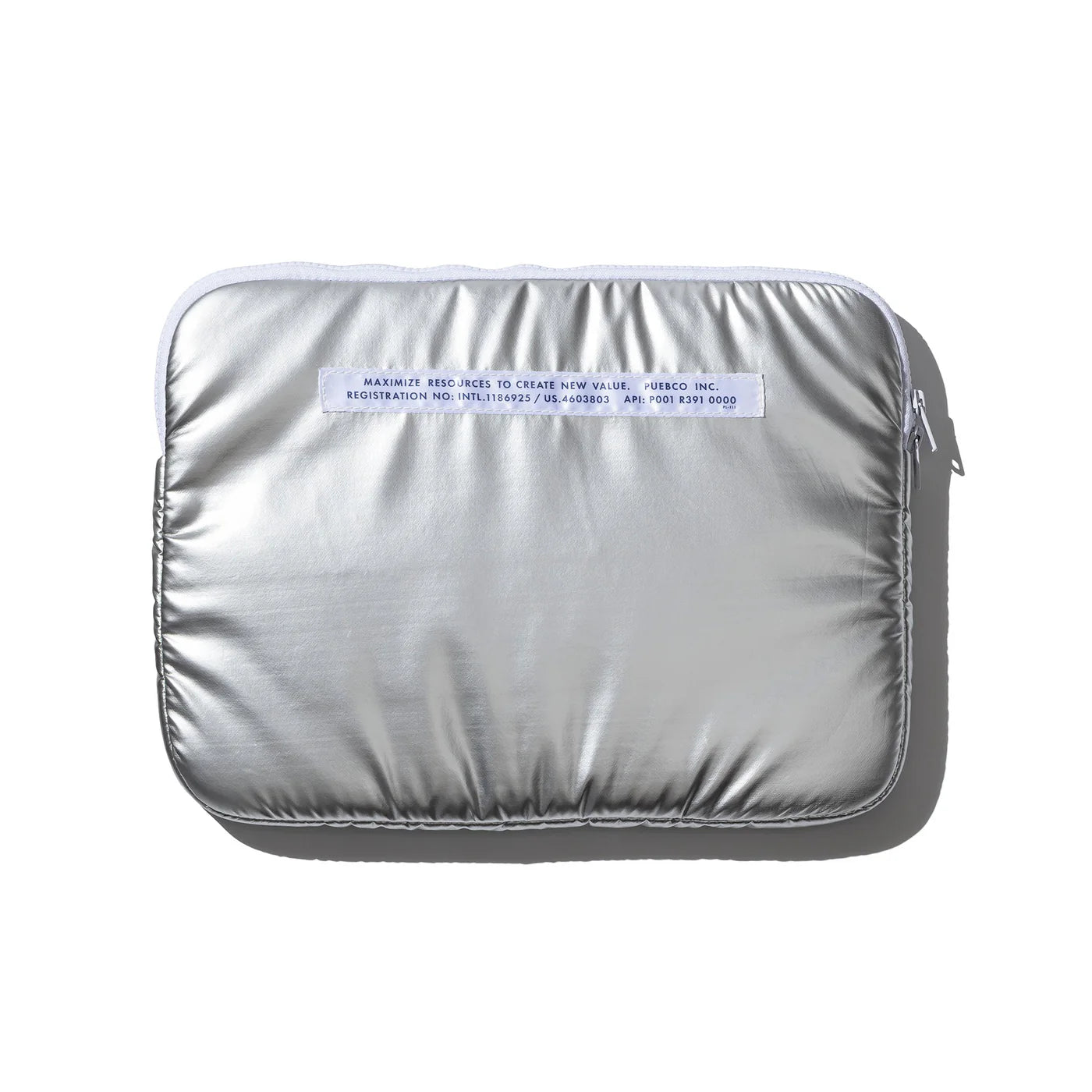 Space style Puebco laptop case featuring a cosmic design with celestial patterns and a protective zipper closure.