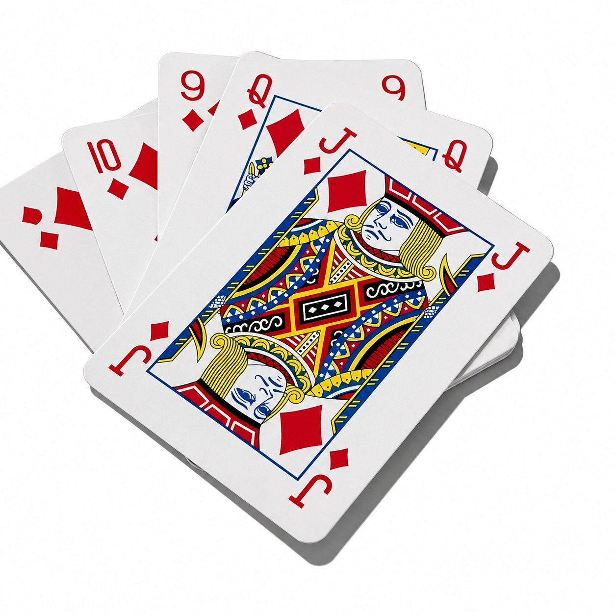 Giant playing cards by BS Toys, featuring colorful card suits and numbers, perfect for large-scale card games and entertainment.