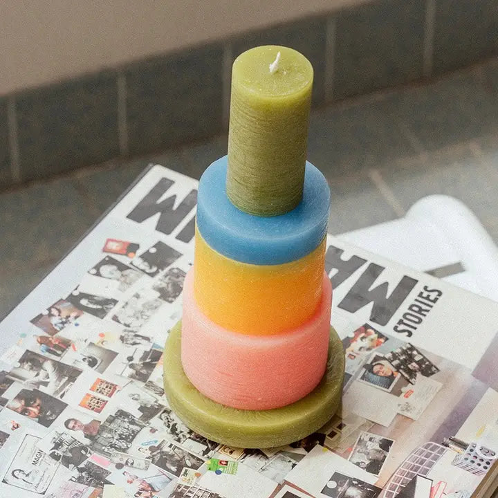 Candl Stack 03 by Stan Editions, a modern decorative candle holder with multiple stacked candles in a sleek design.