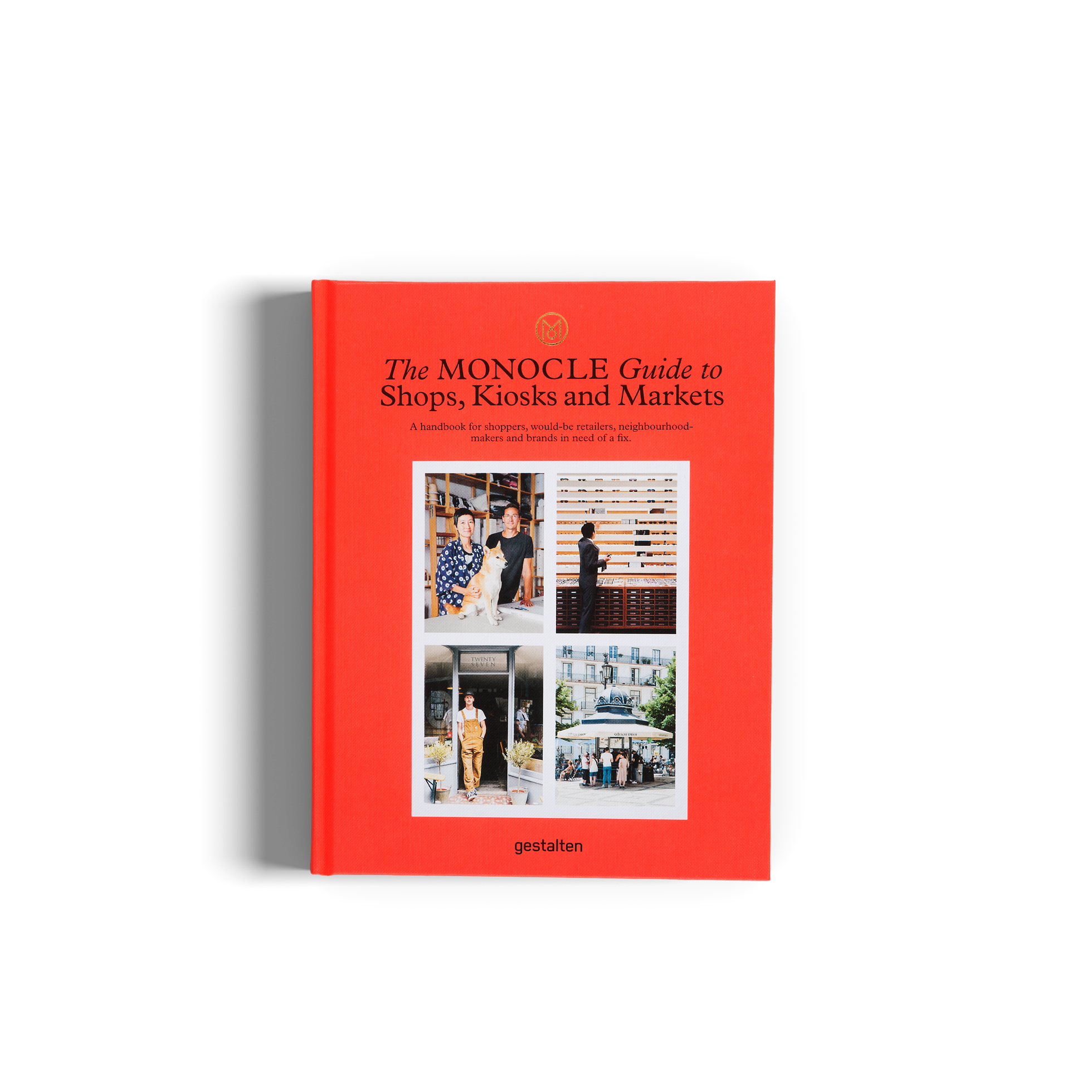 Cover of The Monocle Guide to Shops, Kiosks and Markets book by gestalten & teNeues, featuring colorful market illustrations.