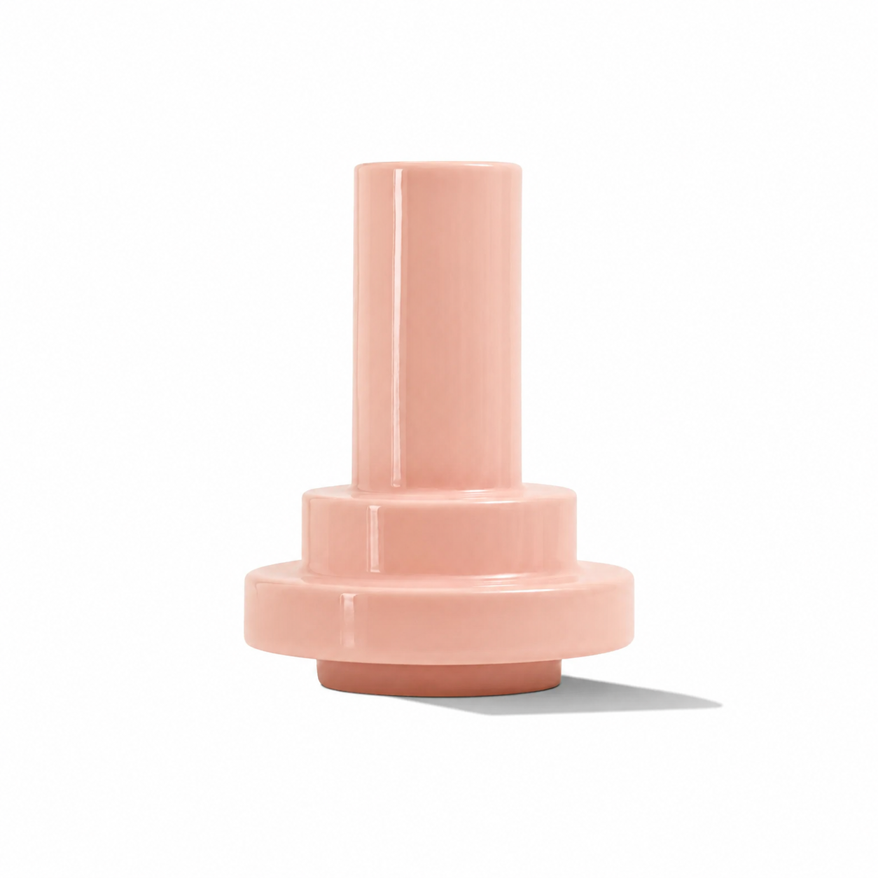 Stack Vase 01 by Stan Editions, a modern ceramic vase with a stacked design in neutral tones, perfect for contemporary decor.