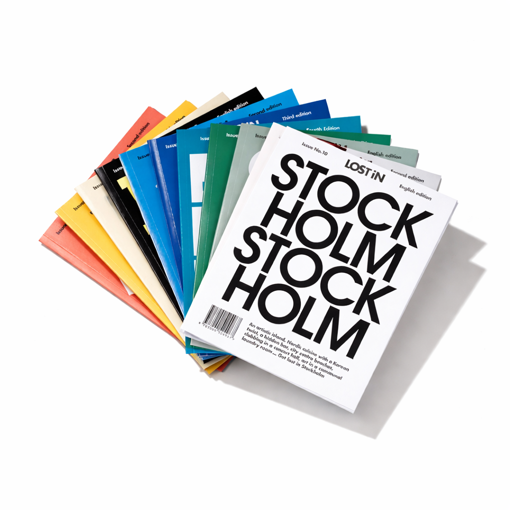 Lost iN City Guides book cover featuring vibrant cityscape illustration and bold typography.