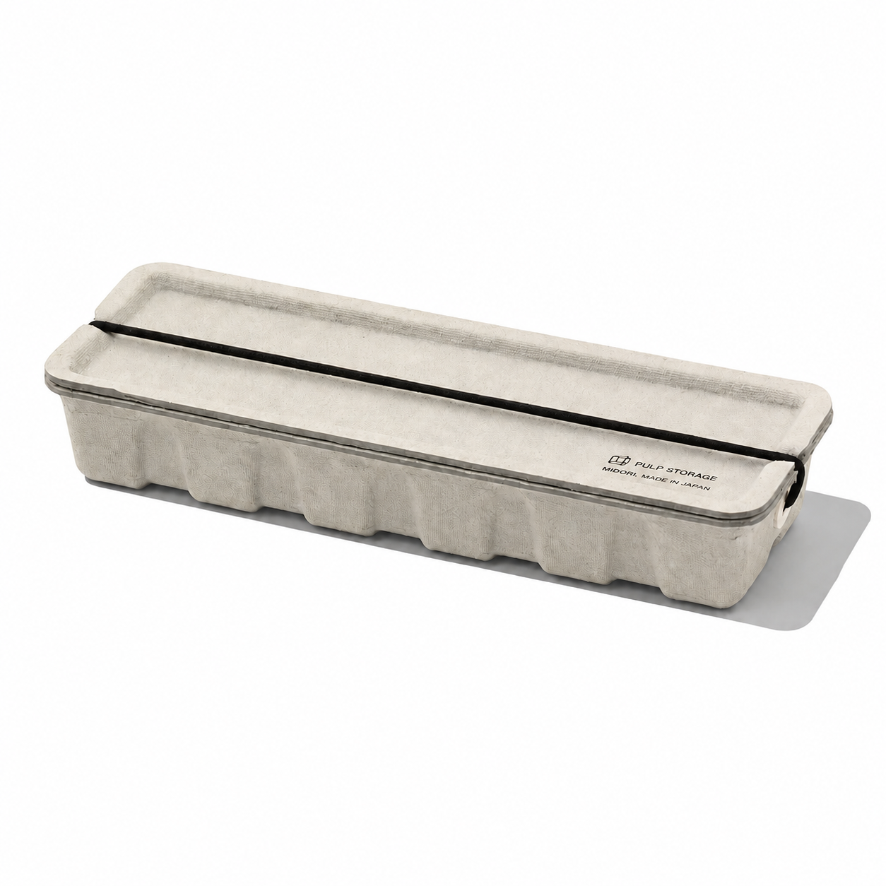 Midori Pen Case Pulp Pennenetui in white, compact fabric storage for pens and writing accessories, with a minimalist design.