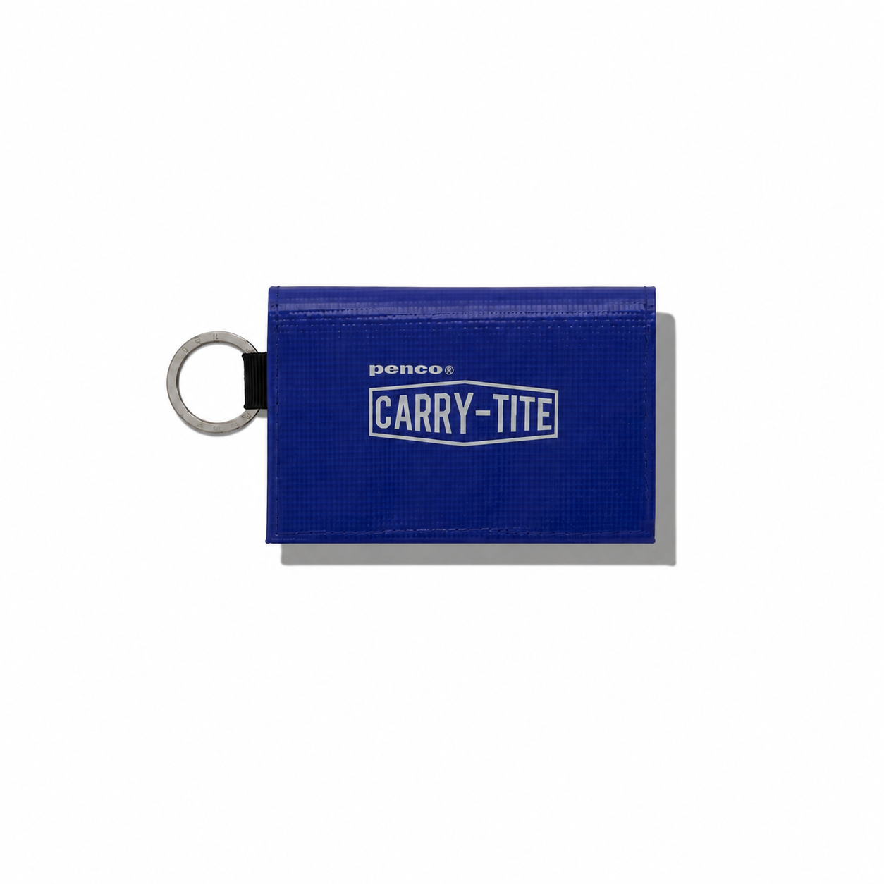 Penco Tarp 2-Way Wallet portemonnee in white with black accents, featuring multiple card slots and a compact design.