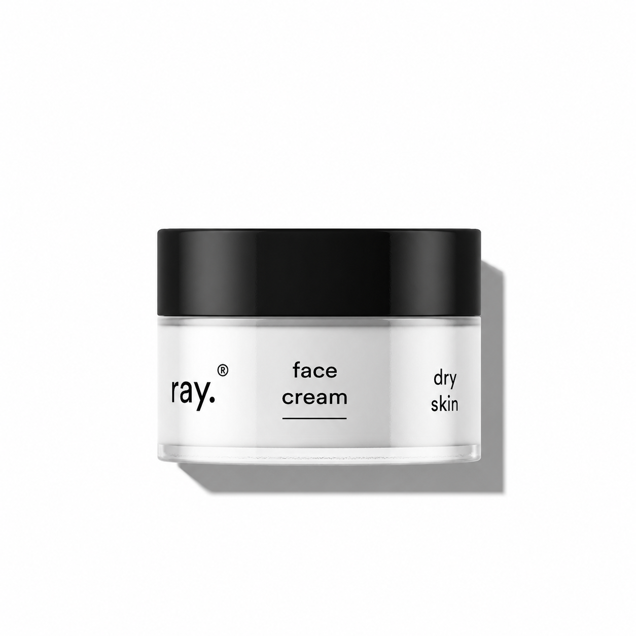 Ray Day & Night Cream for dry skin, featuring a jar with cream inside, designed to hydrate and nourish skin.