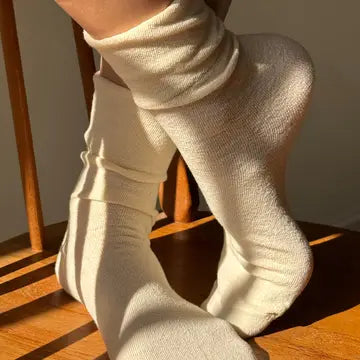 Le Bon Shoppe Breezy Sneaker Socks in soft fabric, shown worn with sneakers, featuring a stylish, comfortable design.