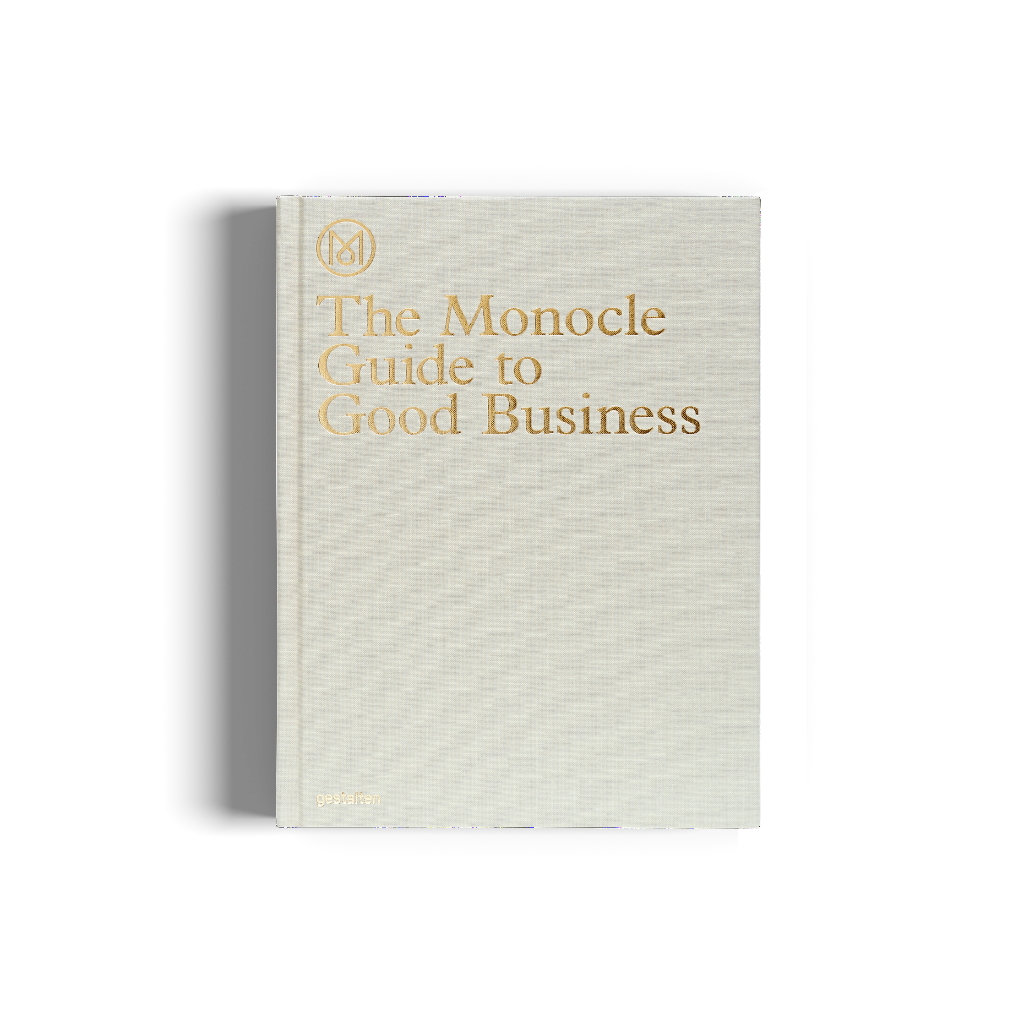 The Monocle Guide to Good Business book by gestalten & teNeues, featuring a cover with modern typography and design elements.