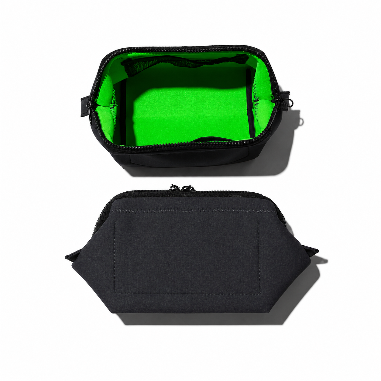 Small wired pouch by Puebco with a durable fabric exterior and metal wire framing, ideal for organizing small items.