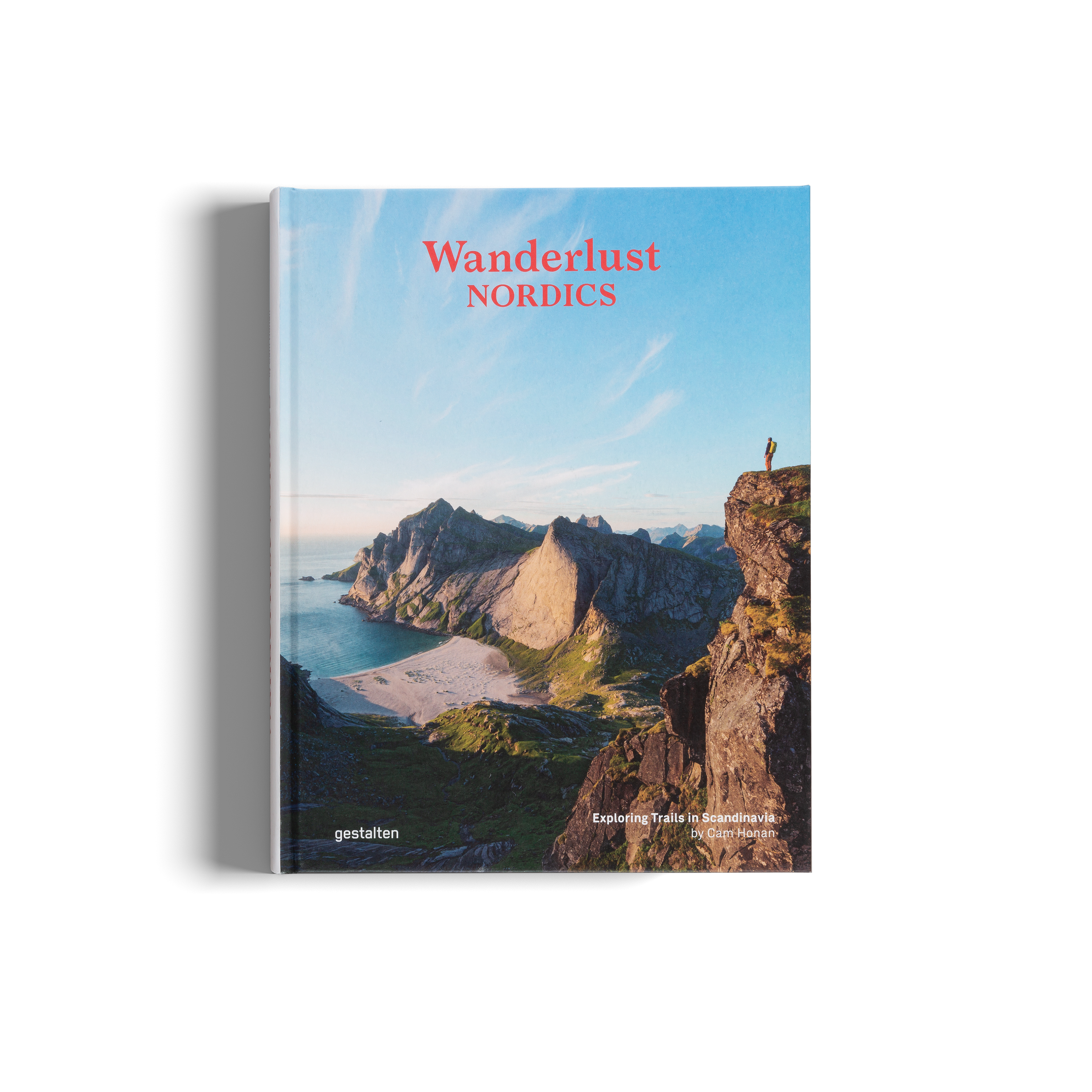 Open Wanderlust Nordics book by gestalten & teNeues showing scenic Nordic landscapes and travel photography.