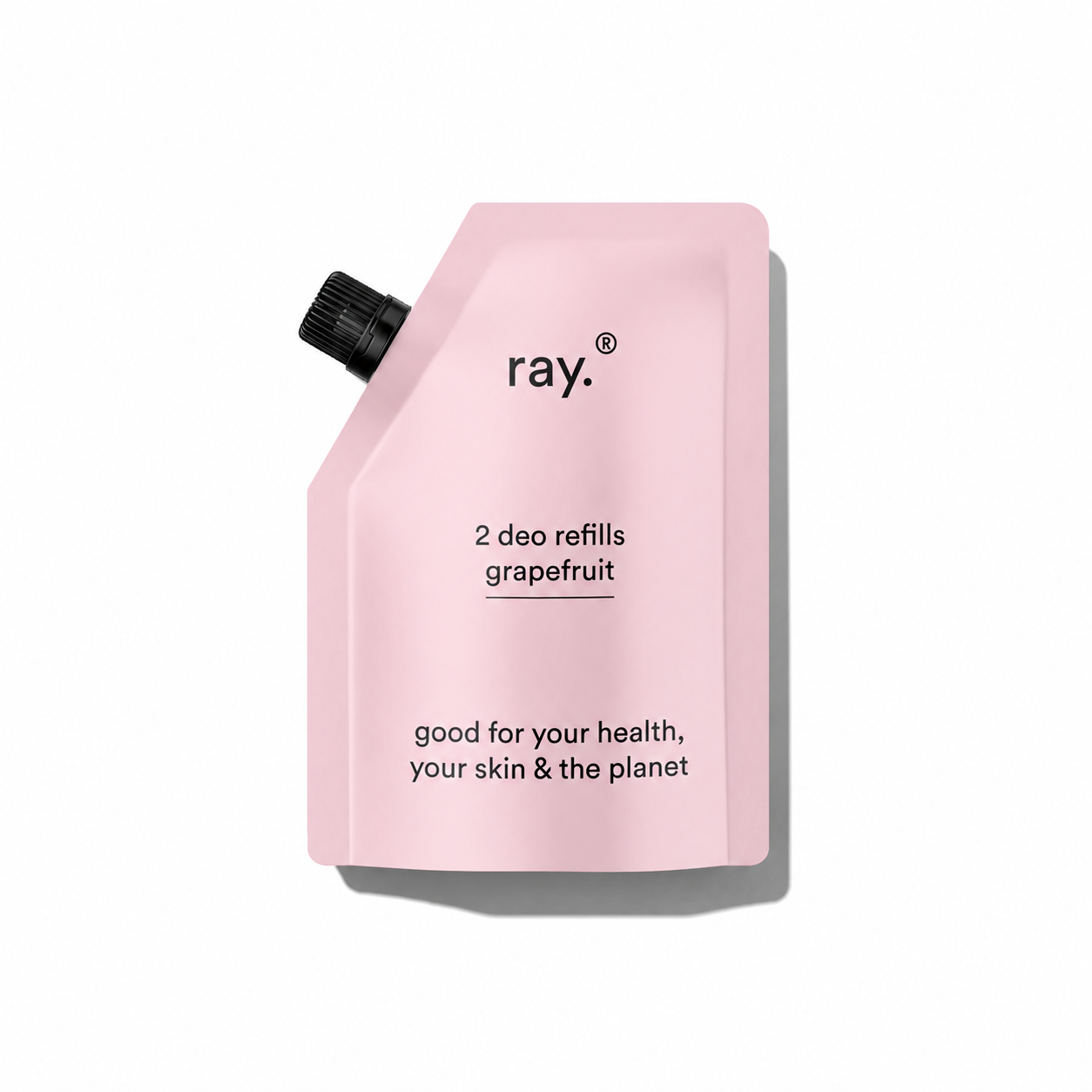 Ray Bath & Body deodorant refill package with natural scent, featuring a sleek design and eco-friendly packaging for everyday freshness.