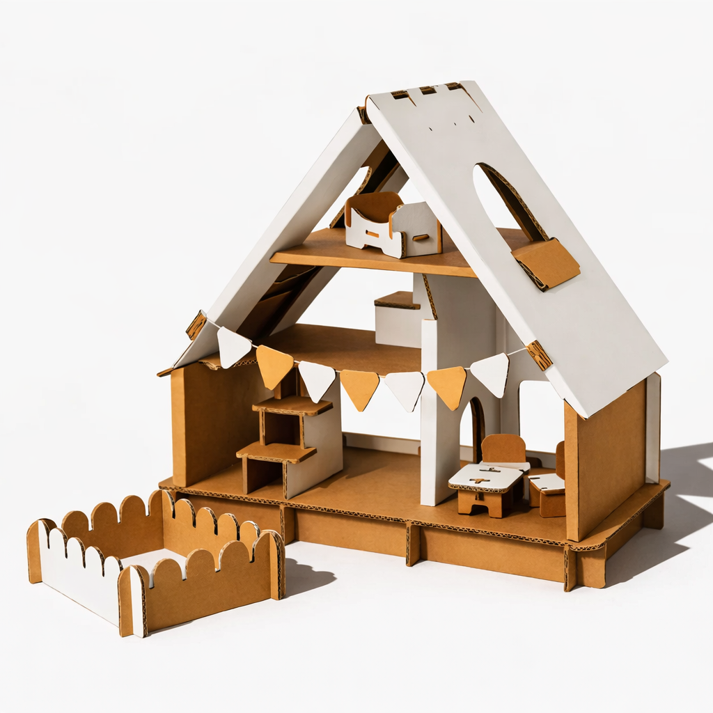 Papperlapapp dollhouse playset featuring miniature furniture and accessories for imaginative play.