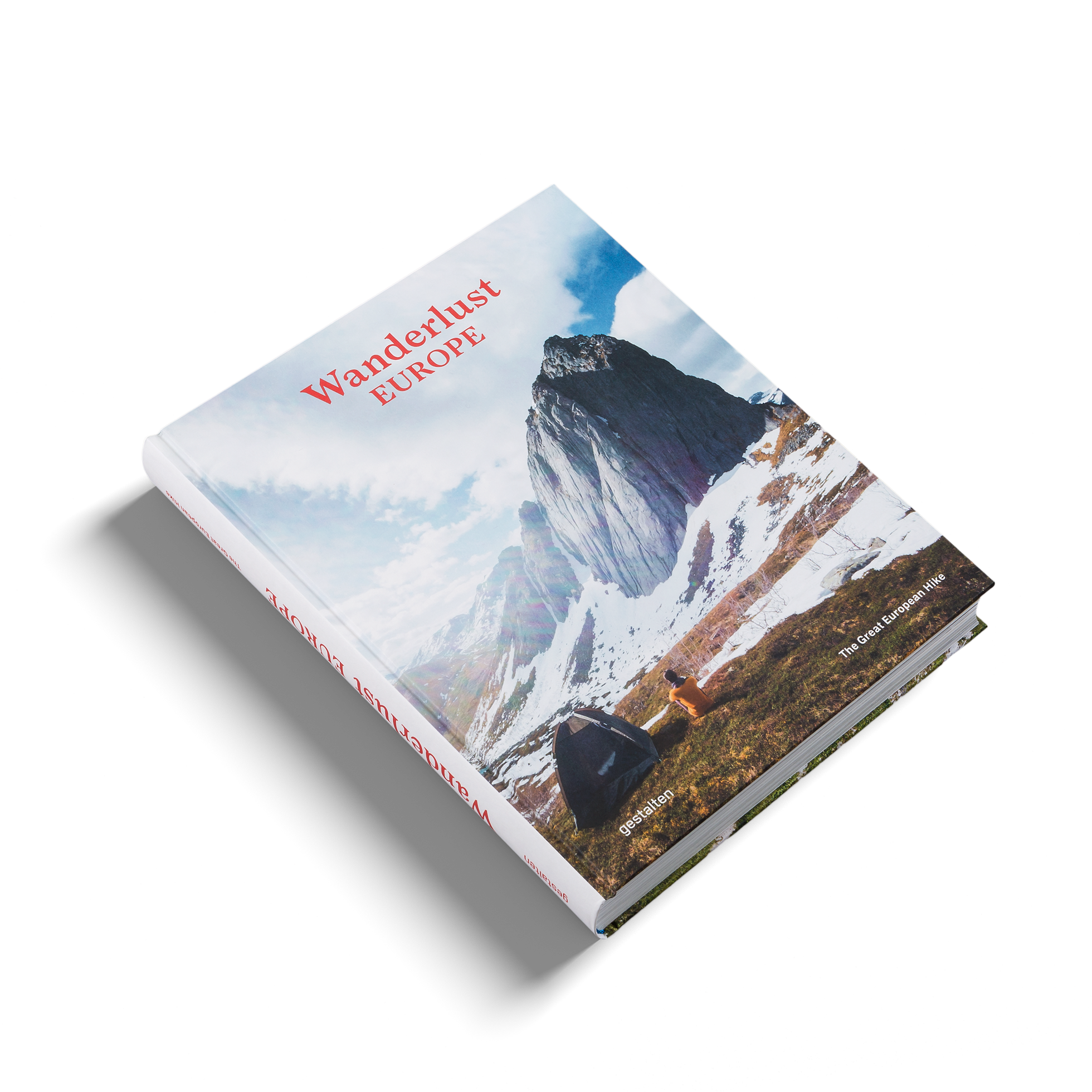 Open Wanderlust Europe book by Gestalten & teNeues showing scenic European travel photography pages.