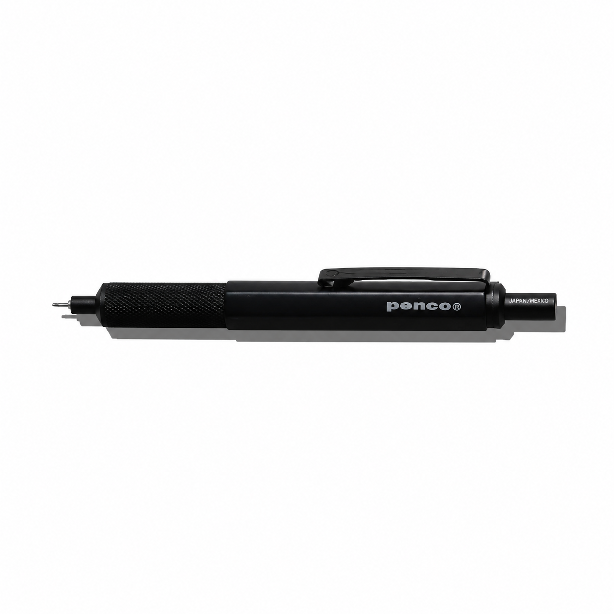 Penco drafting ballpoint pen with sleek design and black ink, featuring a smooth clip and ergonomic grip for precise writing.