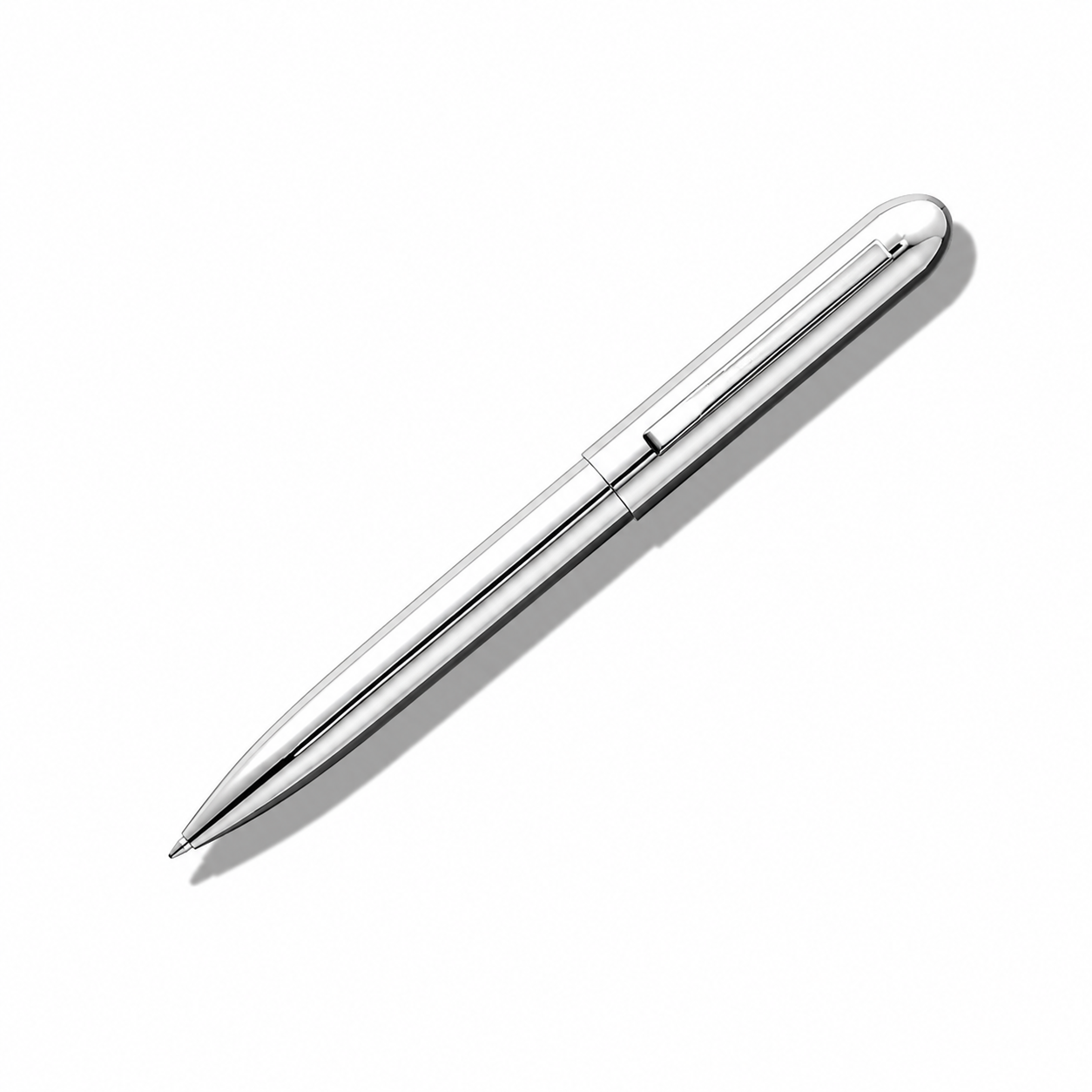 Silver Bullet Pen by Penco with sleek metallic finish and smooth writing tip, ideal for everyday use and professional writing.
