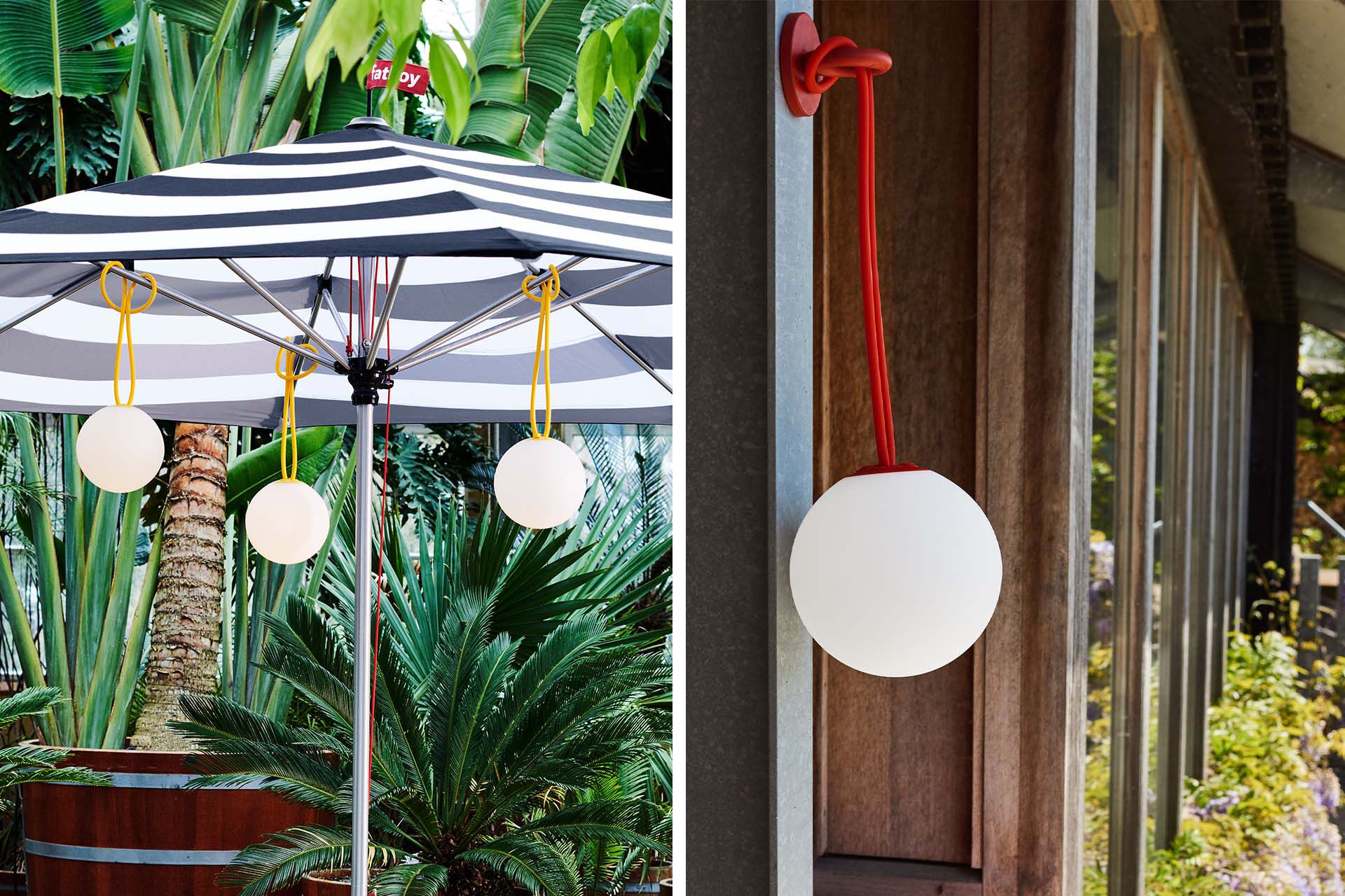 Fatboy Bolleke Verlichting in anthracite color, showcasing a stylish, modern lighting fixture with a sleek design.