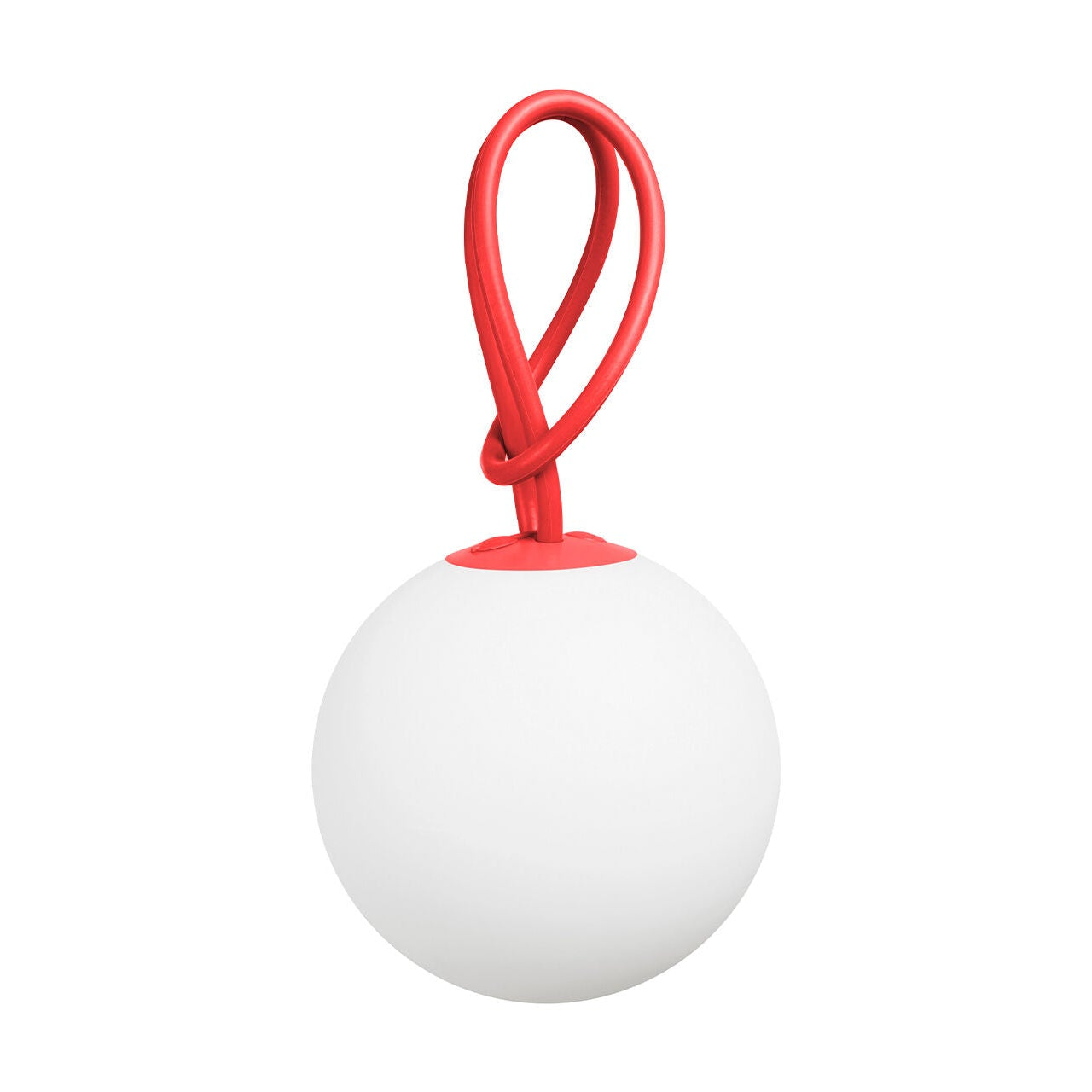 Red Fatboy Bolleke lighting fixture with modern design, showcased in a product packshot image.