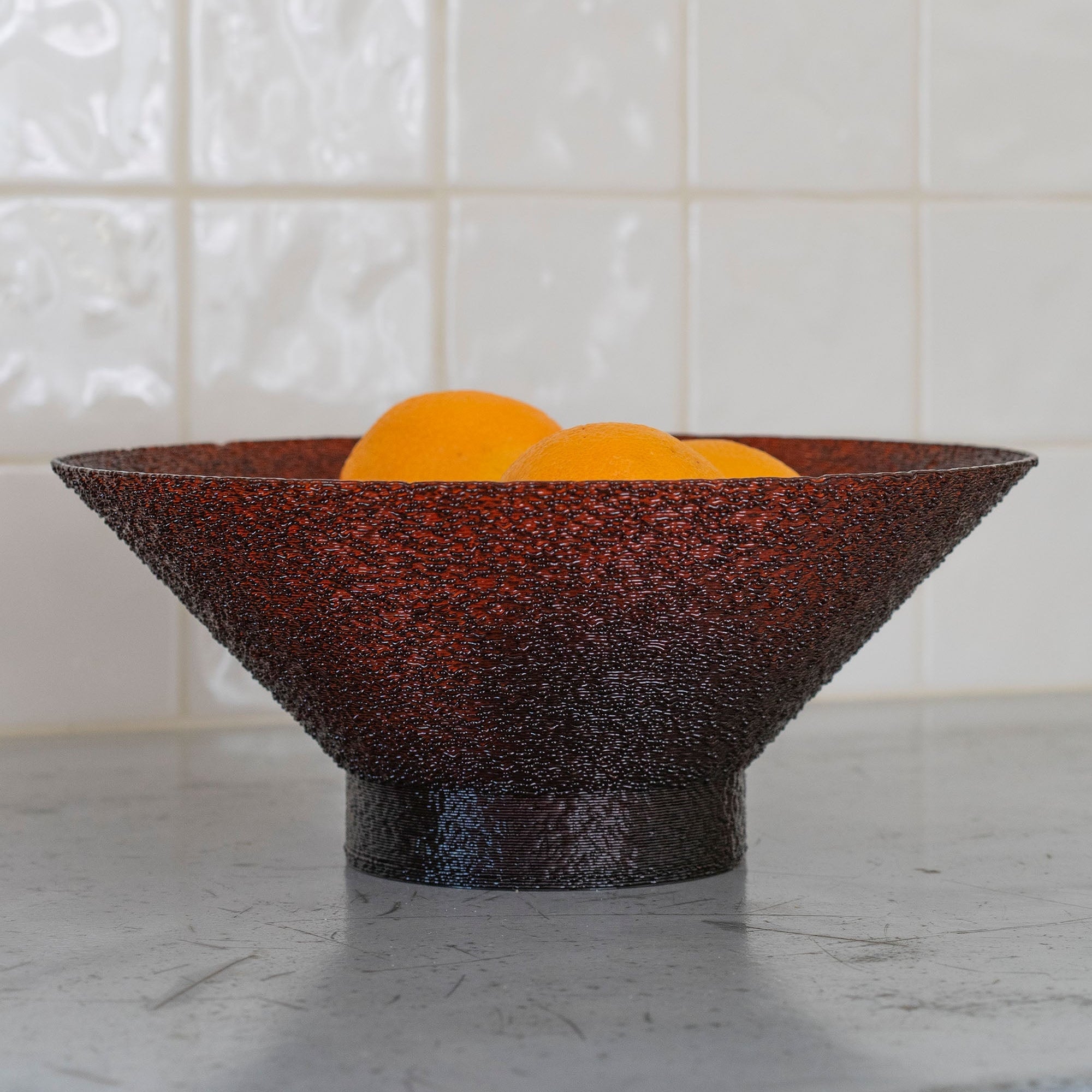 Studio ShorimomaMono Bowl in amber, ceramic serving bowl with a smooth, rounded design, perfect for salads or side dishes.